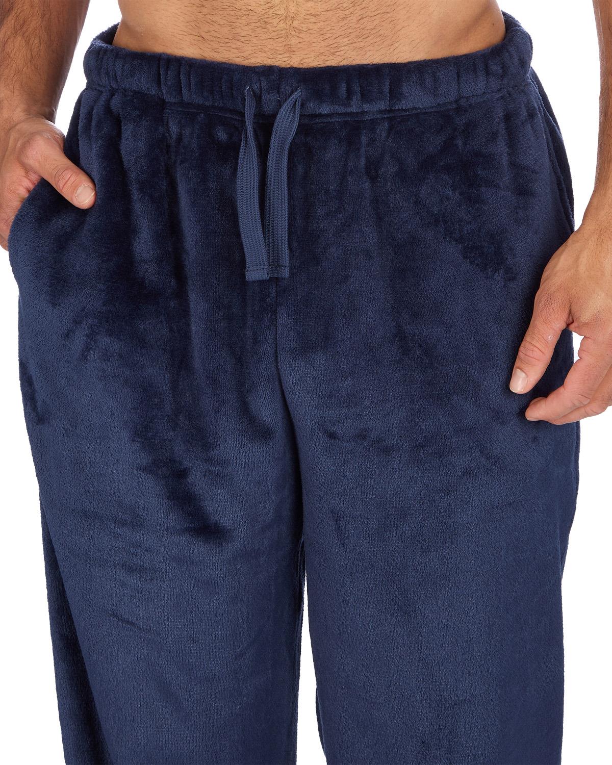 Cargo Bay Mens Polished Fleece Plain Pyjama Set