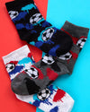 Boys 6 Pack Football/Gaming Socks