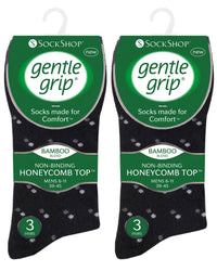 SockShop 6 Pairs Mens Gentle Grip Bamboo Socks