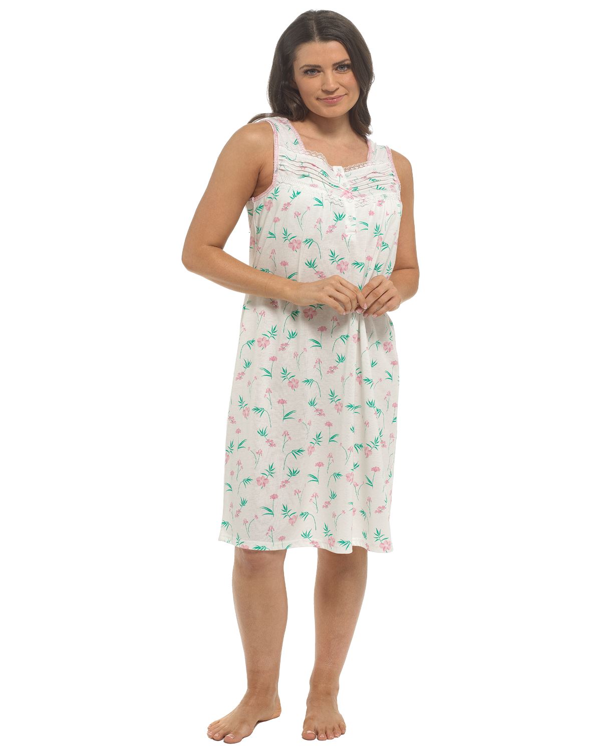 Slumber Hut Womens Sleeveless Floral Nightie
