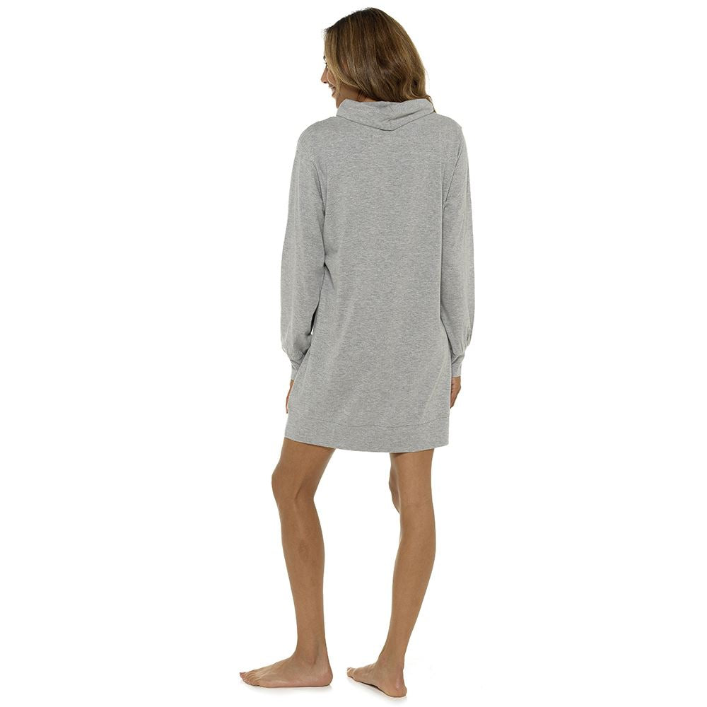 Foxbury Womens Cowl Neck Jersey Lounge Dress