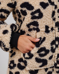 Loungeable Womens Leopard Print Borg Fleece Onesie