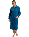 Marlon Womens Coral Fleece Button Robe