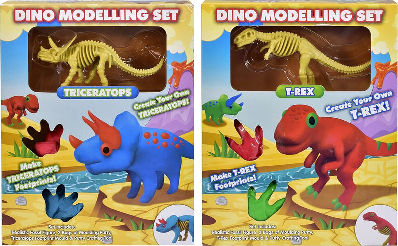Kreative Kids Dinosaur Modelling Clay Set - Air Dry Play Dough Kit for Kids