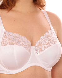 Gemm Womens Satin & Lace Bra