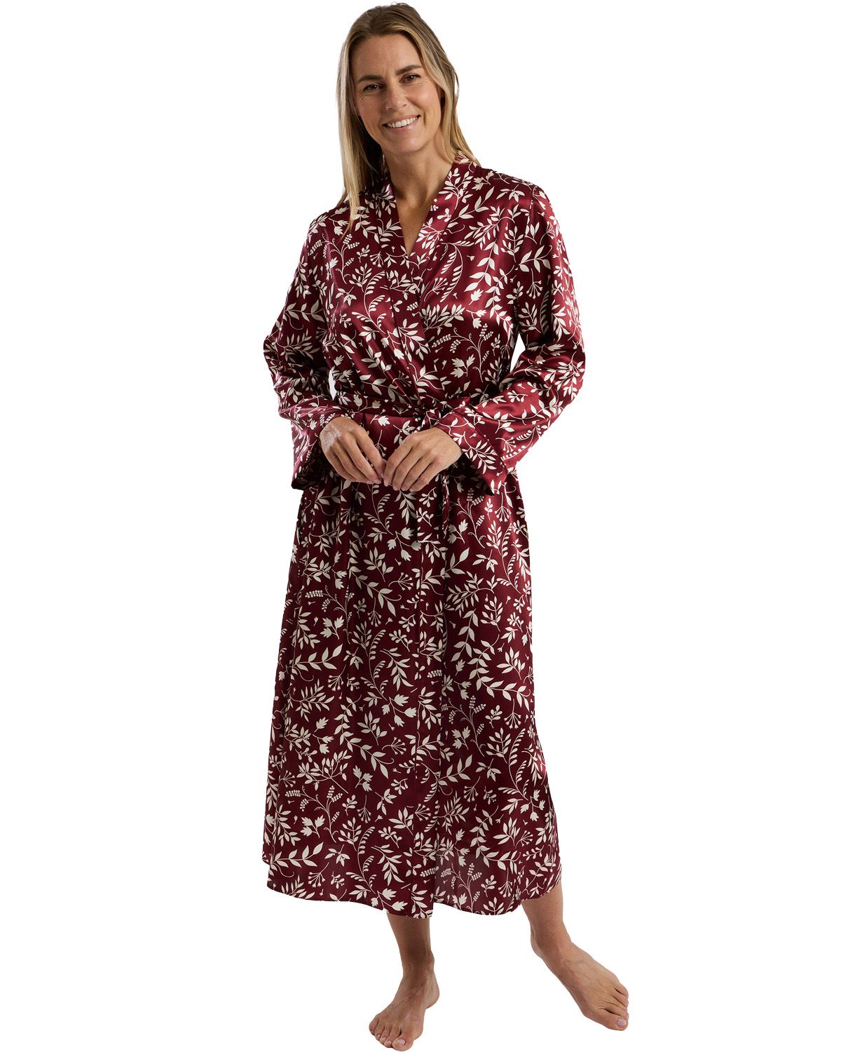 Marlon Womens Claudette Satin Long Wrap