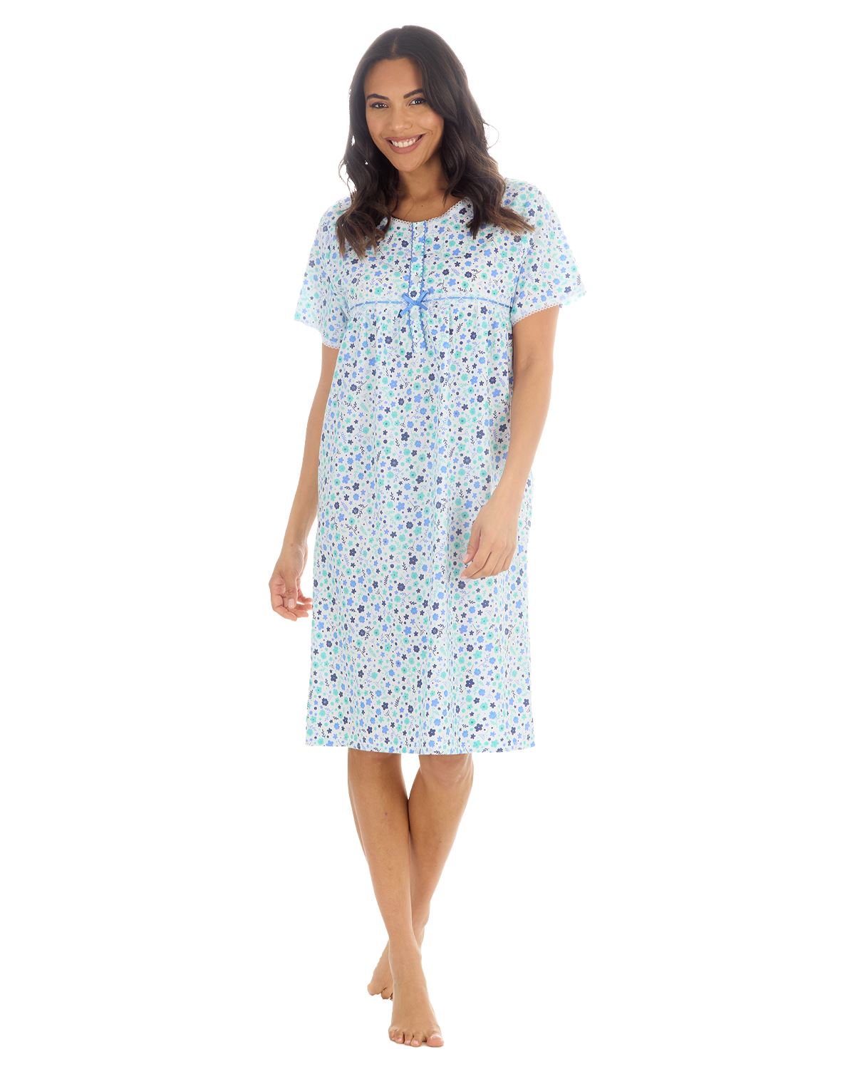 Countess Christie Womens Short Sleeve Woven Nightie