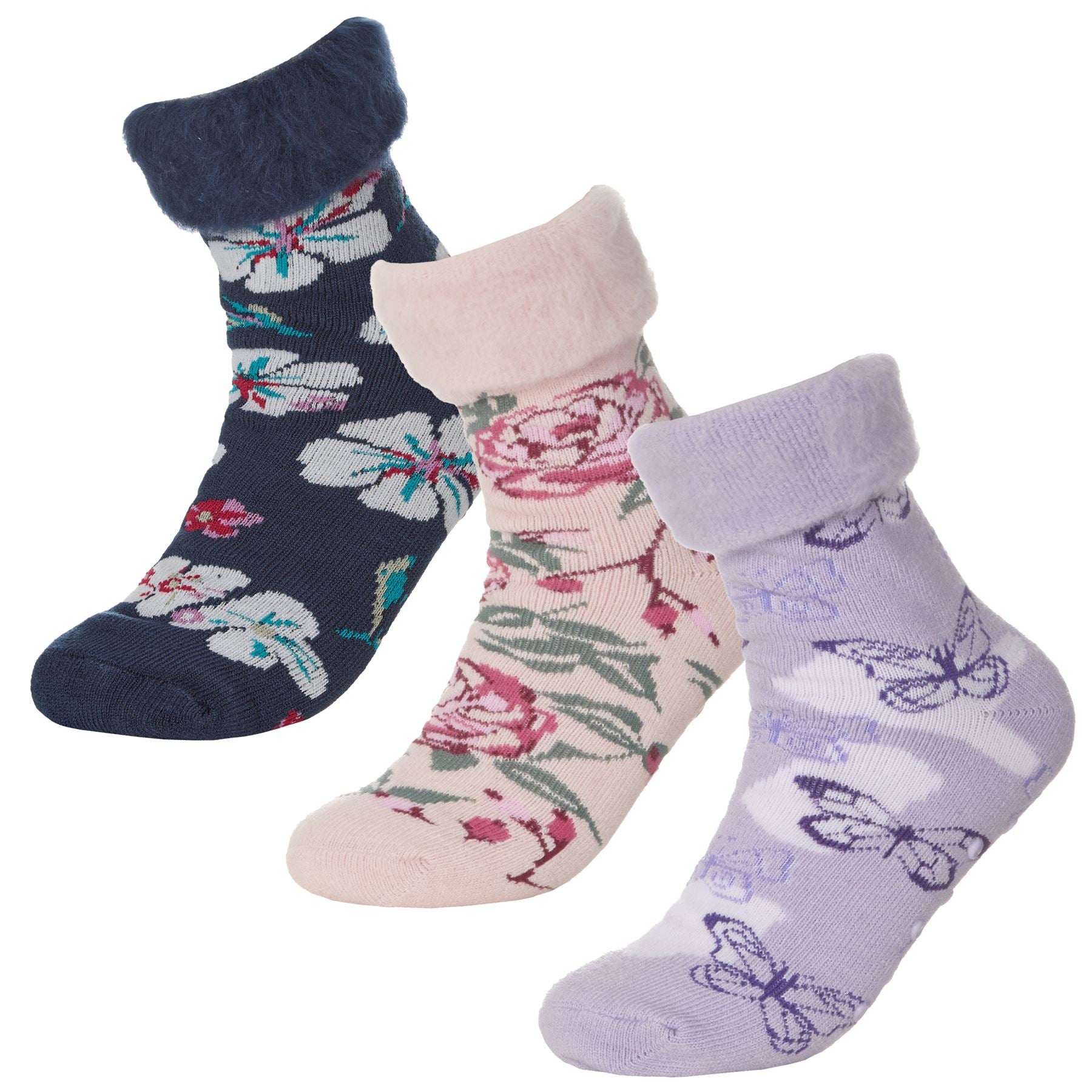 Forever Dreaming Womens 3 Pairs Cosy Bed Socks