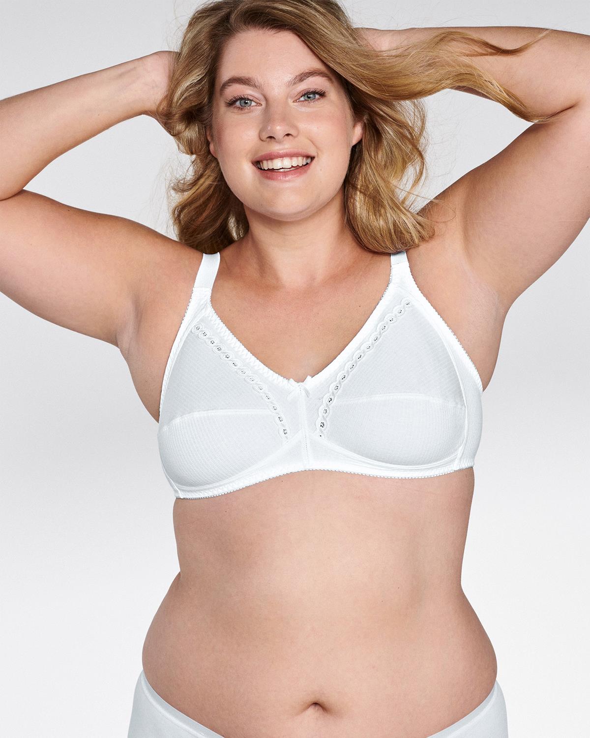 Naturana Womens 100% Cotton Everyday Wireless Bra