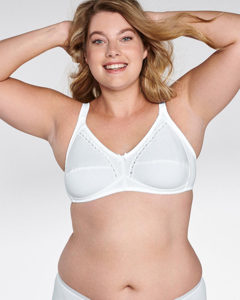 Naturana Womens 100% Cotton Everyday Wireless Bra