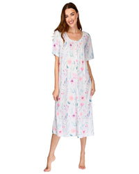 La Marquise Womens 'Watercolours' 43" & 50" Short Sleeve Nightie