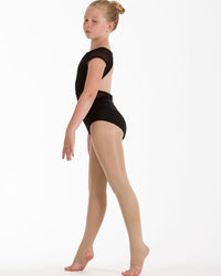 Silky Dance Girls Intermediate Shimmer Stirrup Tights