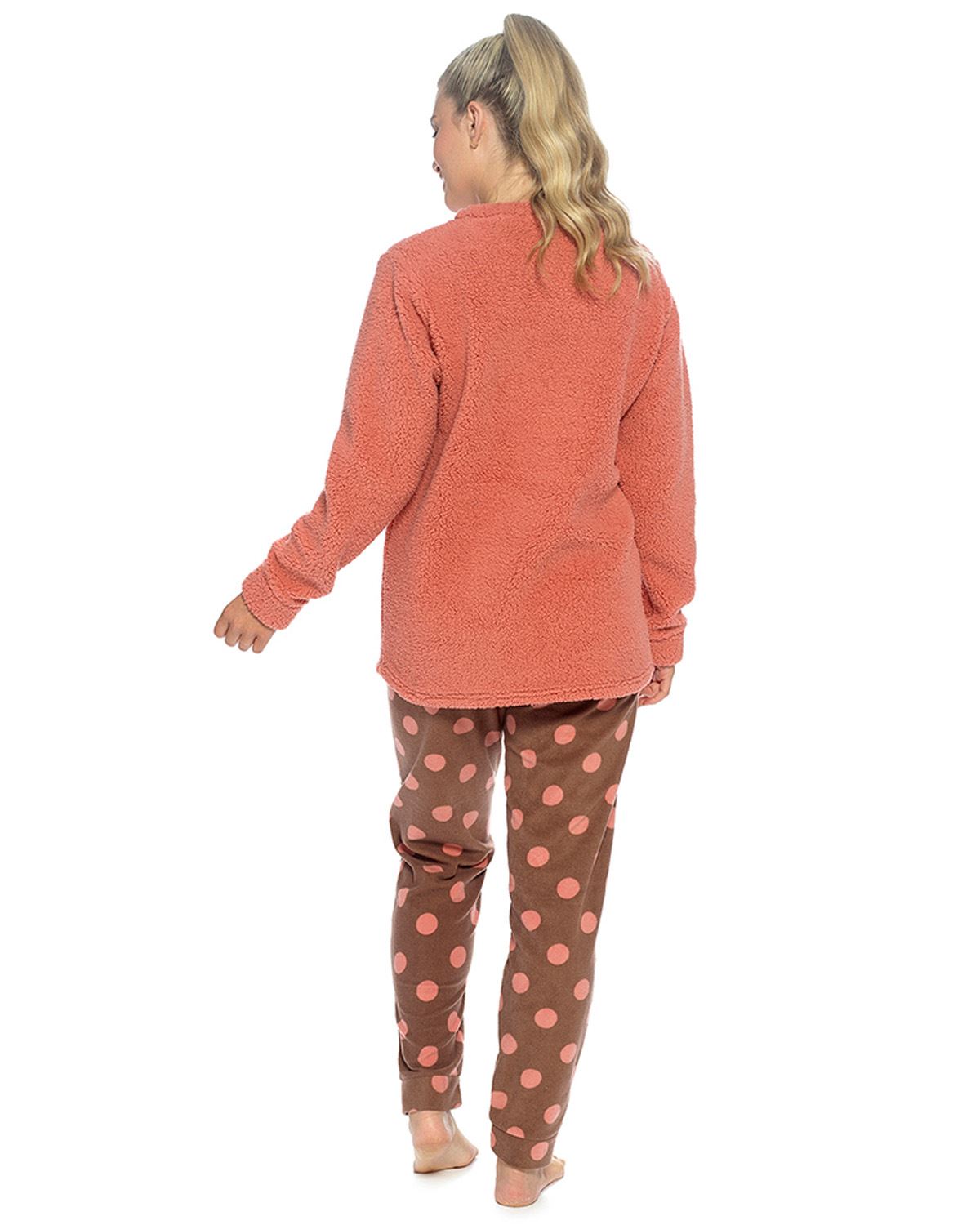 Foxbury Womens Winter Fleece Pyjama Set
