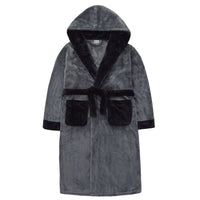 Slumber Hut Boys Contrast Hooded Dressing Gown