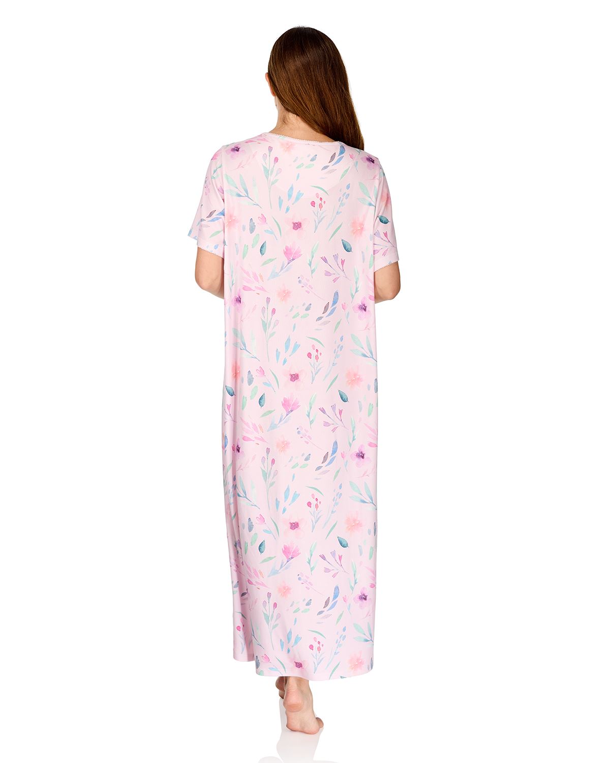 La Marquise Womens 'Watercolours' 43" & 50" Short Sleeve Nightie