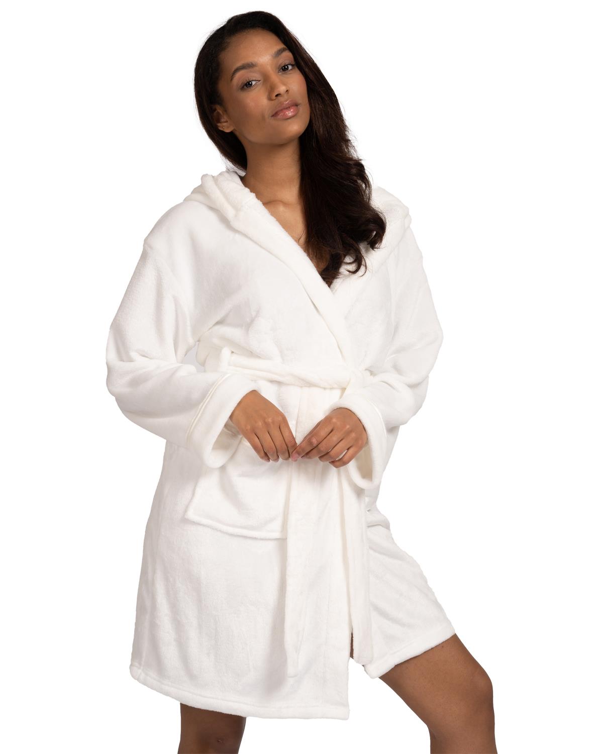 Loungeable Womens Satin Trim Robe