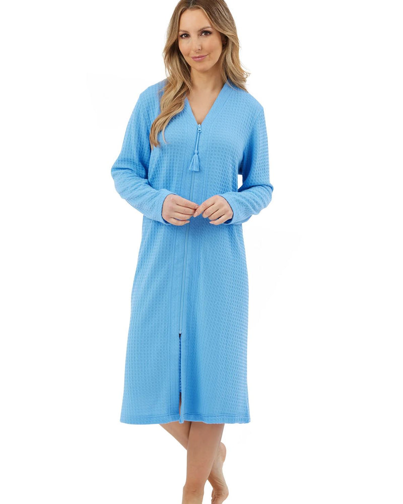 Marlon Womens Waffle Zip Robe