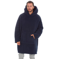 Huggable Mens Borg Fleece Oversized Hoodie