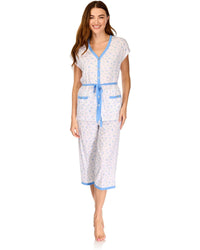 La Marquise Womens 'Vintage Blossoms' Short Sleeve Cropped Pyjamas
