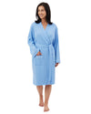 Indigo Sky Womens Waffle Knitted Robe