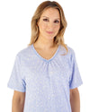 Slenderella Womens Leaf Print 42" Jersey Nightdress