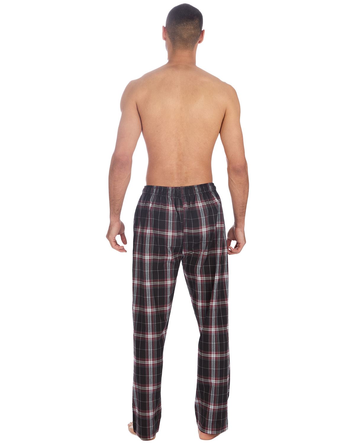 Cargo Bay Mens Woven Check Lounge Pants - 2 Pack