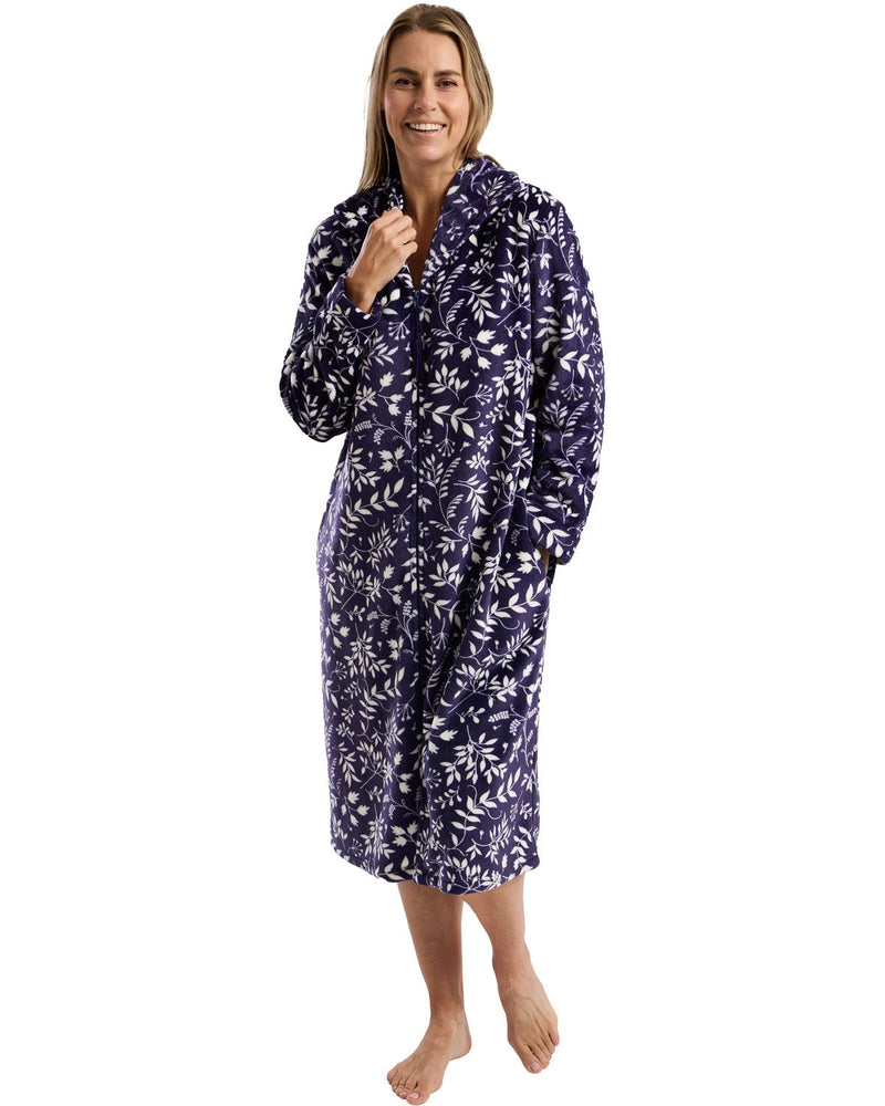 Marlon Womens Claudette Zip Robe