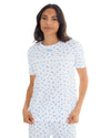 Cottonique Womens Jersey Cotton Floral Pyjamas