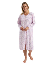 Marlon Women Bouquet Pastel Button Through Nightdress