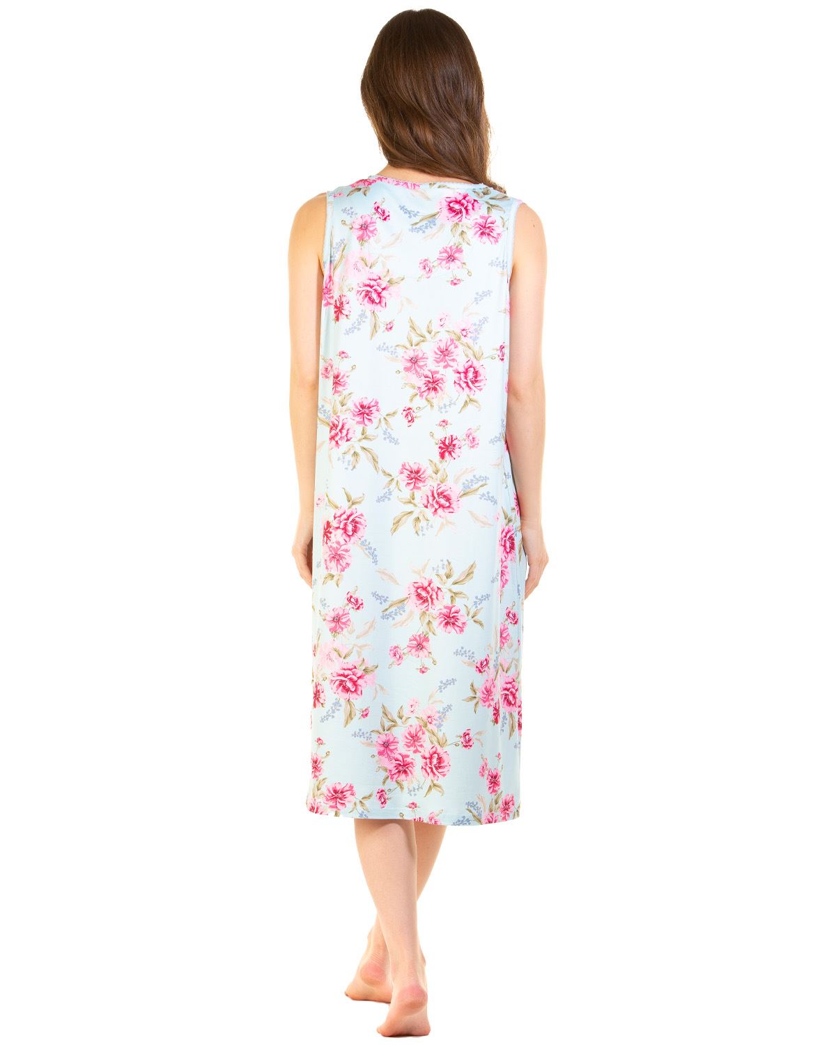 La Marquise Womens 'Pink Rose' Sleeveless Nightie