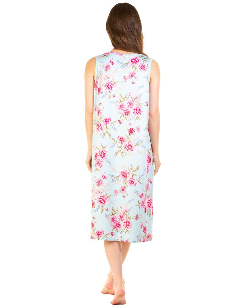 La Marquise Womens 'Pink Rose' Sleeveless Nightie