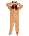 Loungeable Unisex Brown Reindeer Onesie