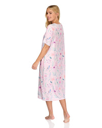 La Marquise Womens 'Watercolours' 43" & 50" Short Sleeve Nightie