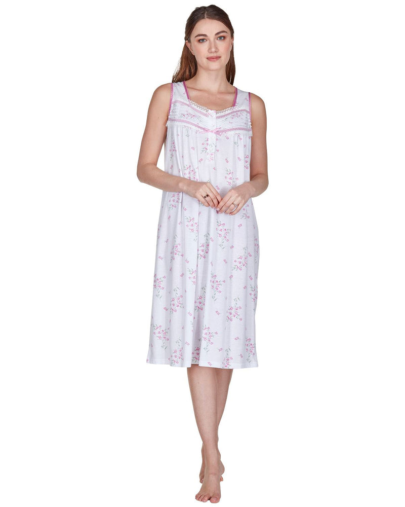 La Marquise Womens 'Floral Breeze' Sleeveless Nightie