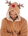 Loungeable Unisex Brown Reindeer Onesie