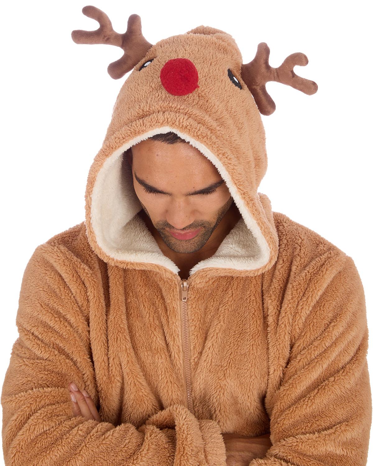 Loungeable Unisex Brown Reindeer Onesie