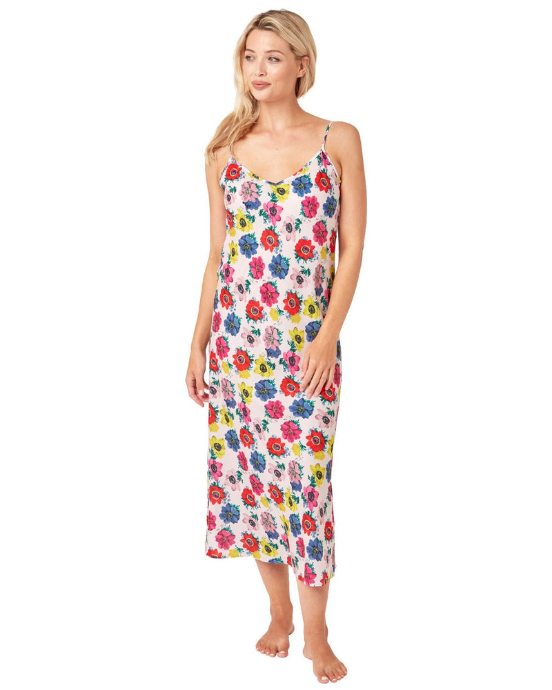 Indigo Sky Womens Satin Long Chemise