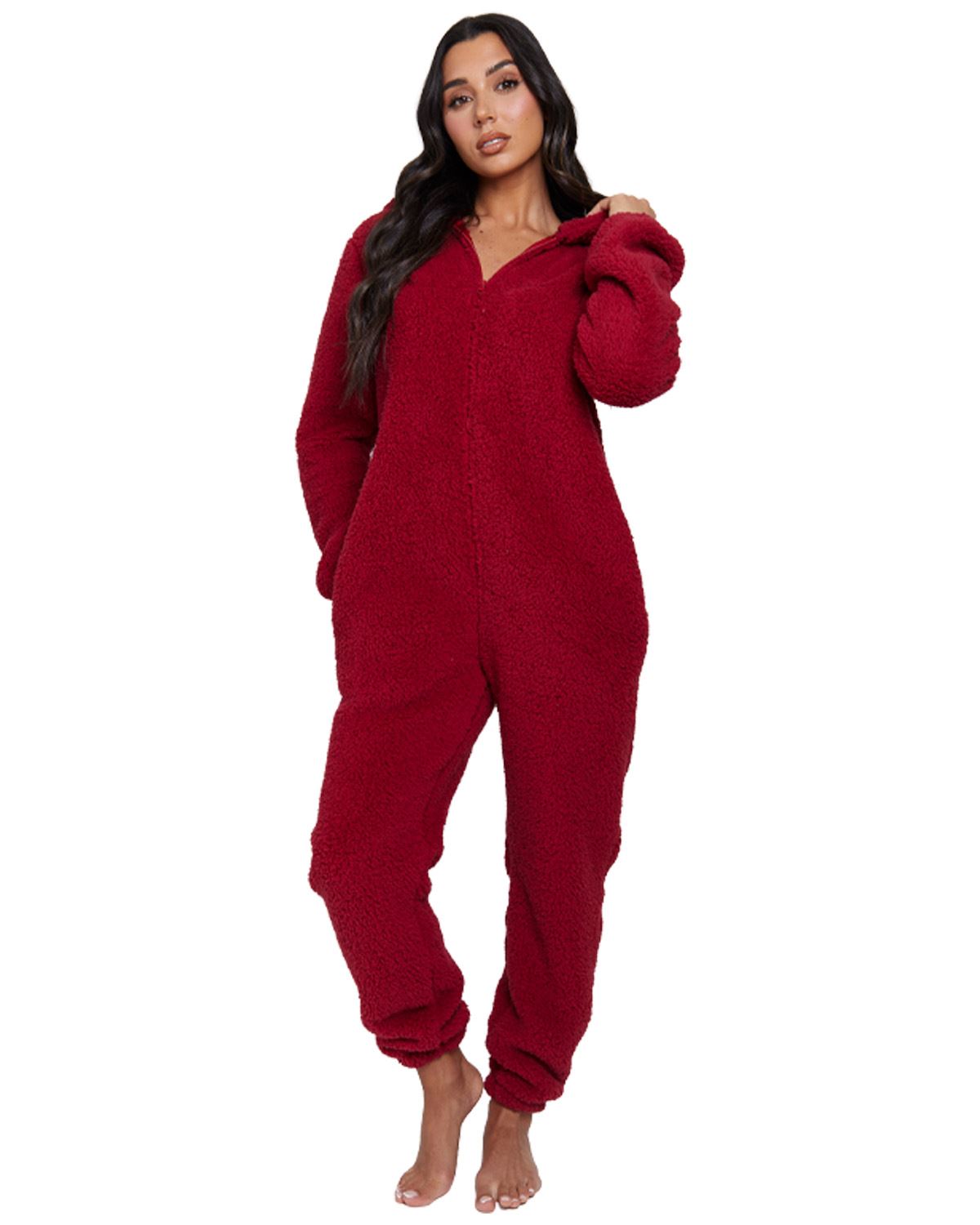 Loungeable Womens Teddy Sherpa Onesie