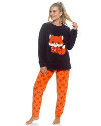 Foxbury Womens Winter Fleece Pyjama Set