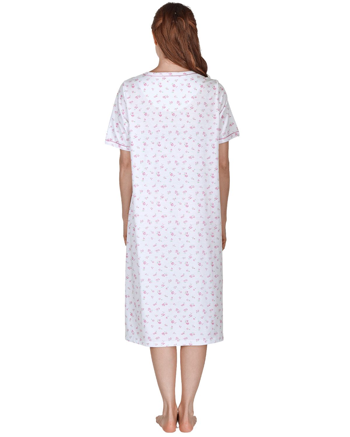 La Marquise Womens 'Rose Print' Short Sleeve Nightie