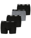 Puma Mens 4 Pack Everyday Cotton Stretch Boxers with Logo Waist Band