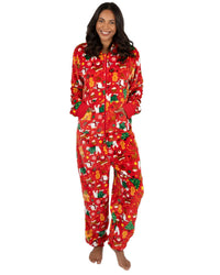 Huggable Adults Fleece Christmas Onesie