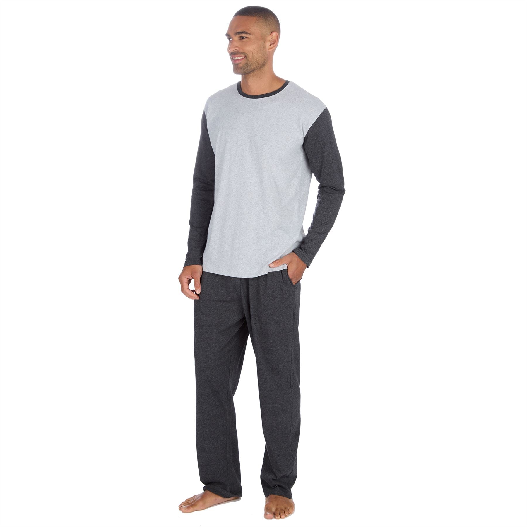 Momentii Mens Jersey Long Sleeve Pyjamas