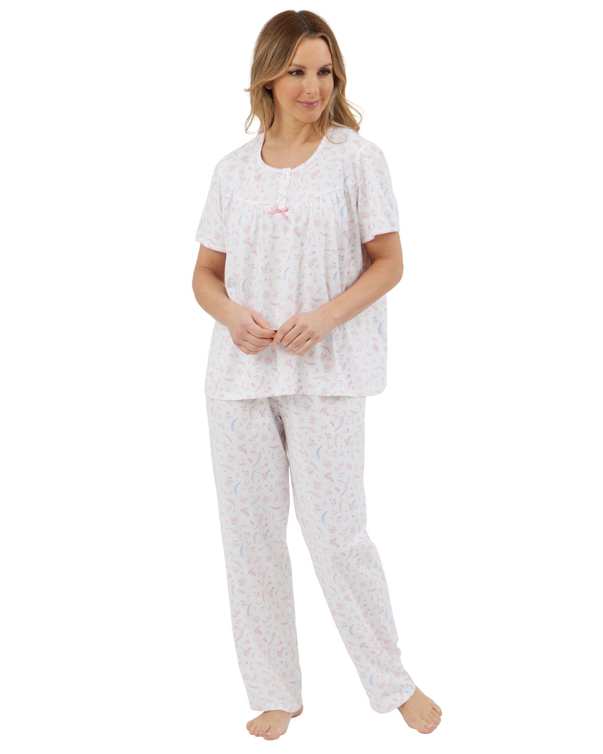 Marlon Womens Harvest Floral Jersey Pyjamas