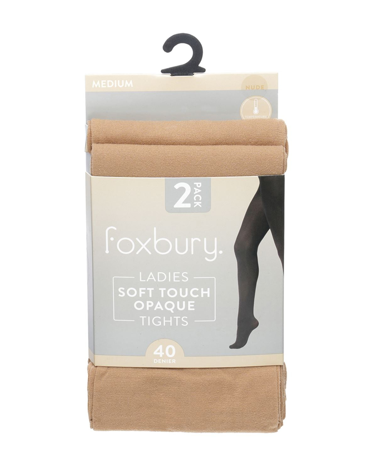Foxbury Womens 6 Pack 40 Denier Soft Touch Tights
