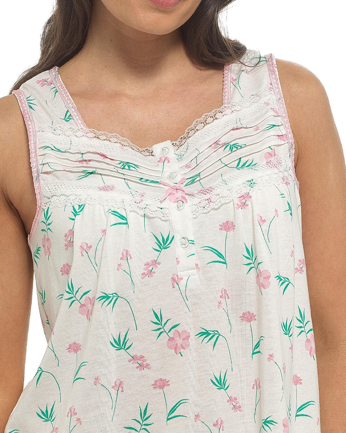 Slumber Hut Womens Sleeveless Floral Nightie