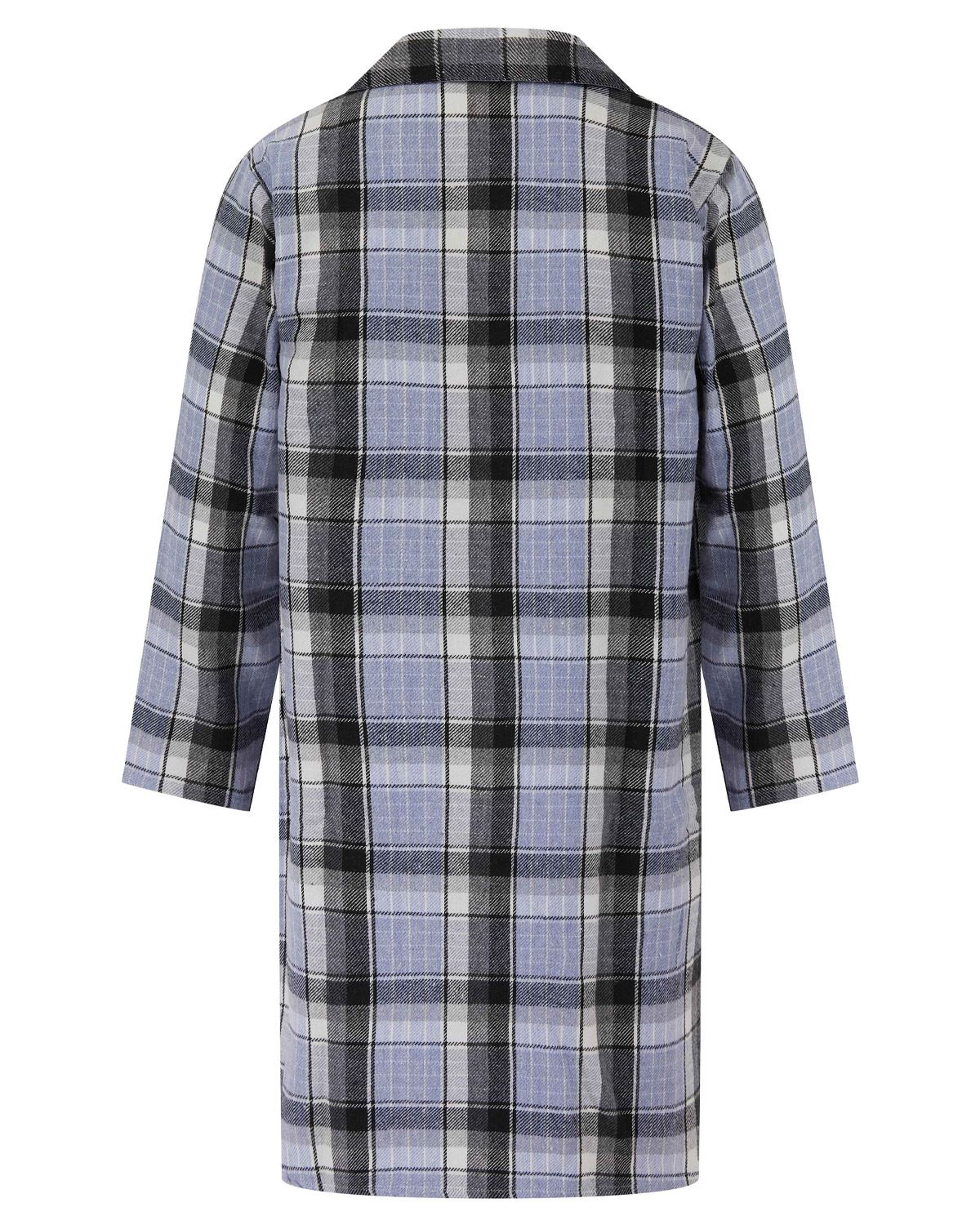 Walker Reid Mens Check Button Down Nightshirt