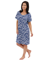 Indigo Sky Womens Bamboo Print Nightie
