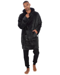 Adults Plush Contrast Oversized Hoodie