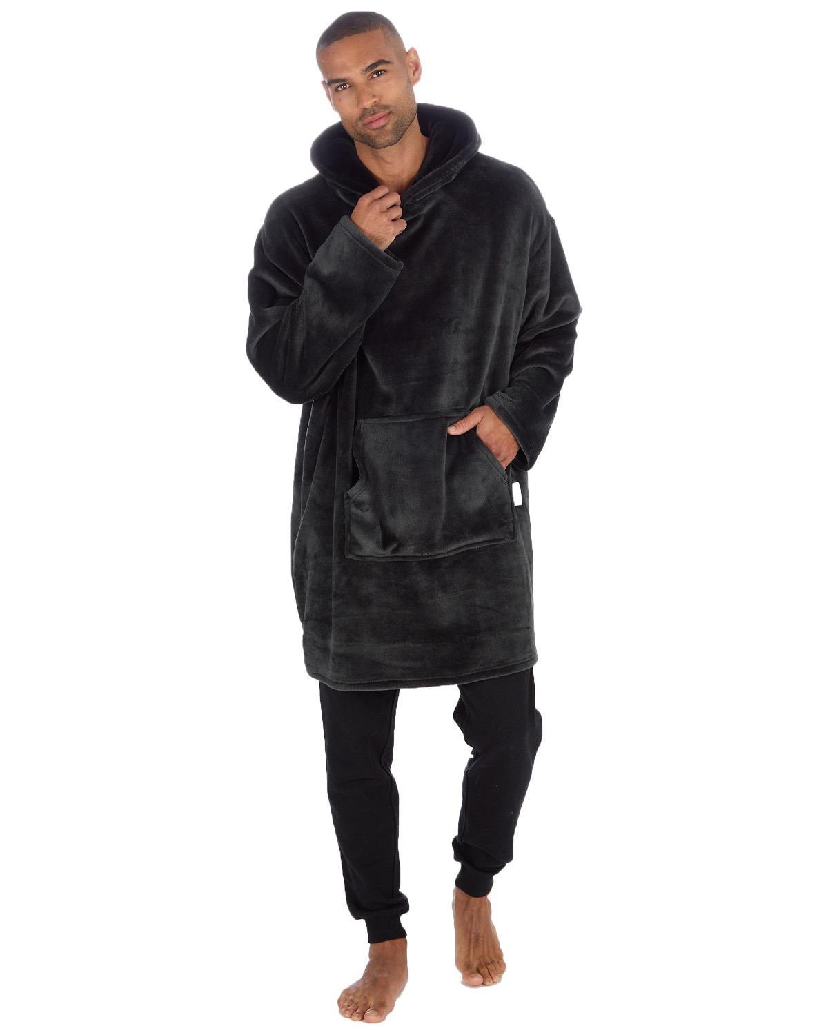 Adults Plush Contrast Oversized Hoodie